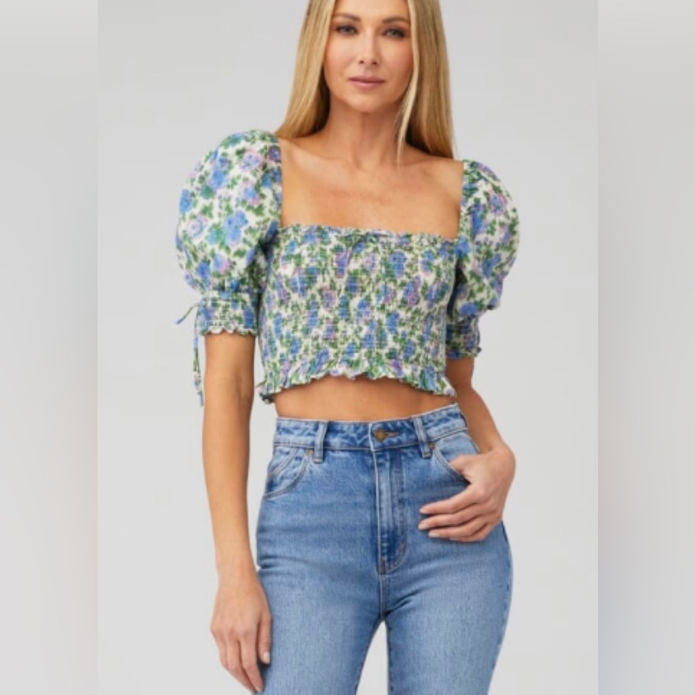 NEW- for love and lemons Bridgette crop top